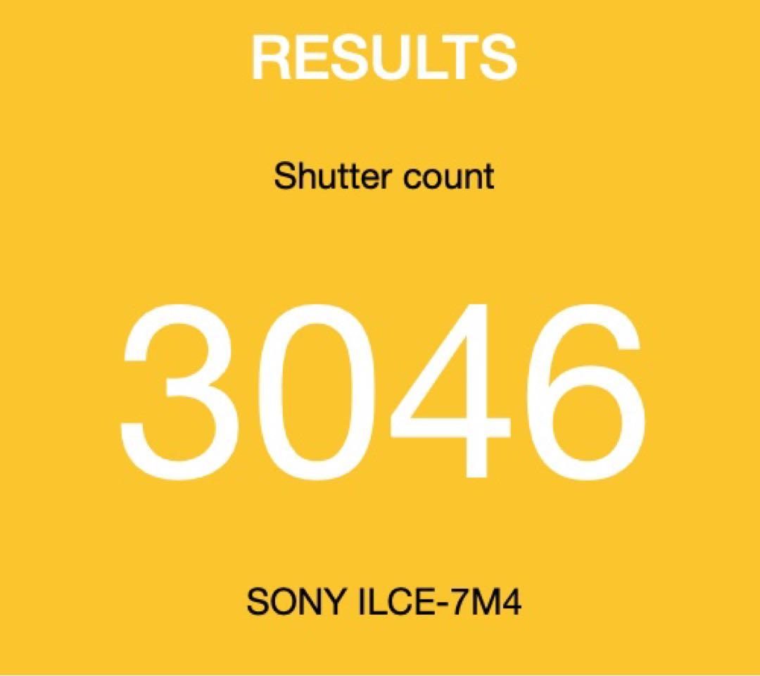 美品 Sony α7IV シャッター回数3050回