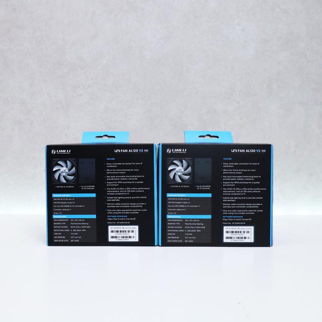 LIAN LI UNI FAN AL120 V2 BK 3個入×3個　⑦
