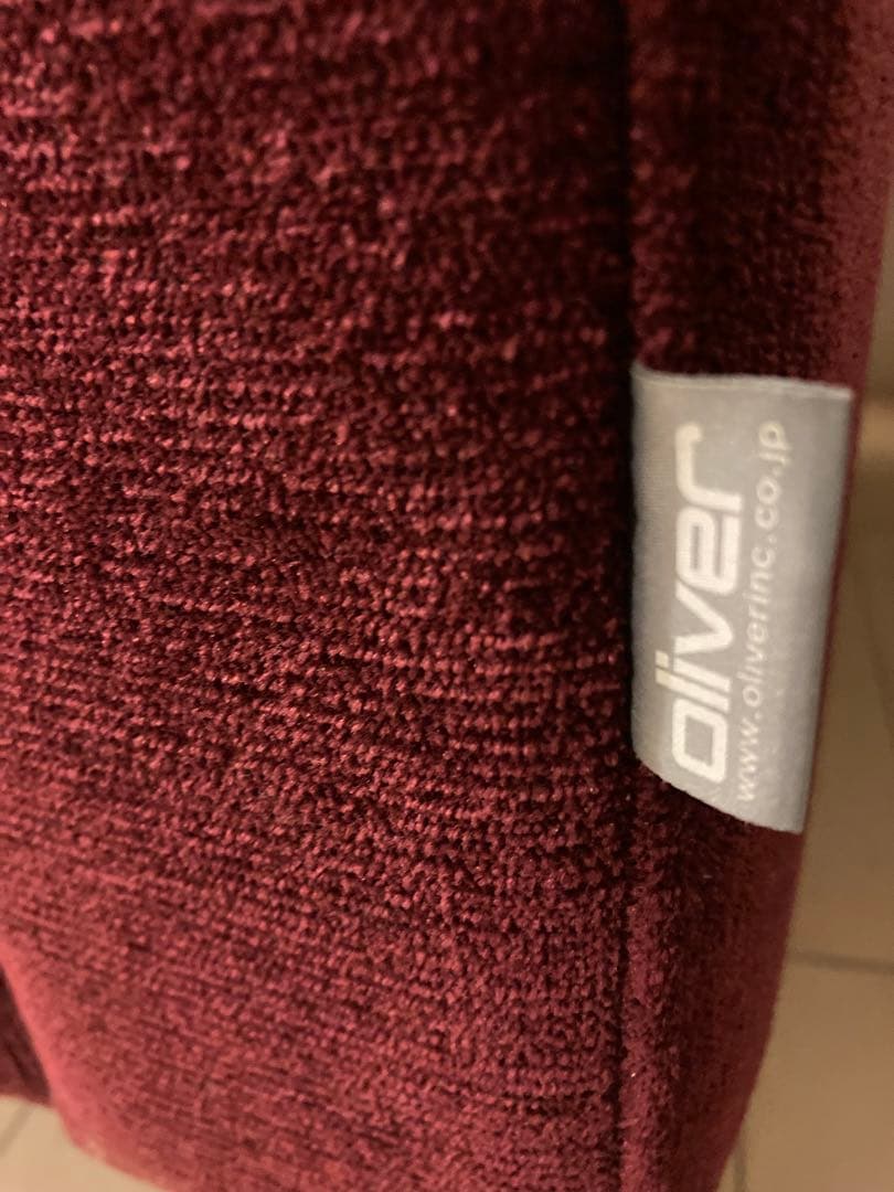 【先物太郎】Oliver オリバー 1人掛けソファ　ボルドー　日本製