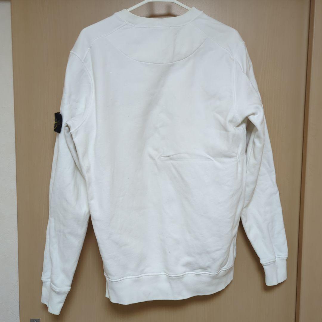 ストーンアイランド クルーネック スウェット ホワイト