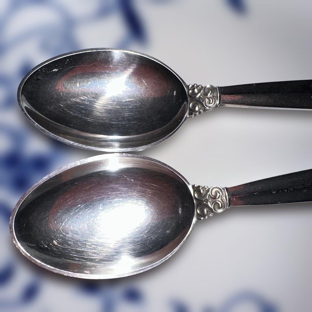 ジョージジェンセン、希少なコーヒースプーン　２本