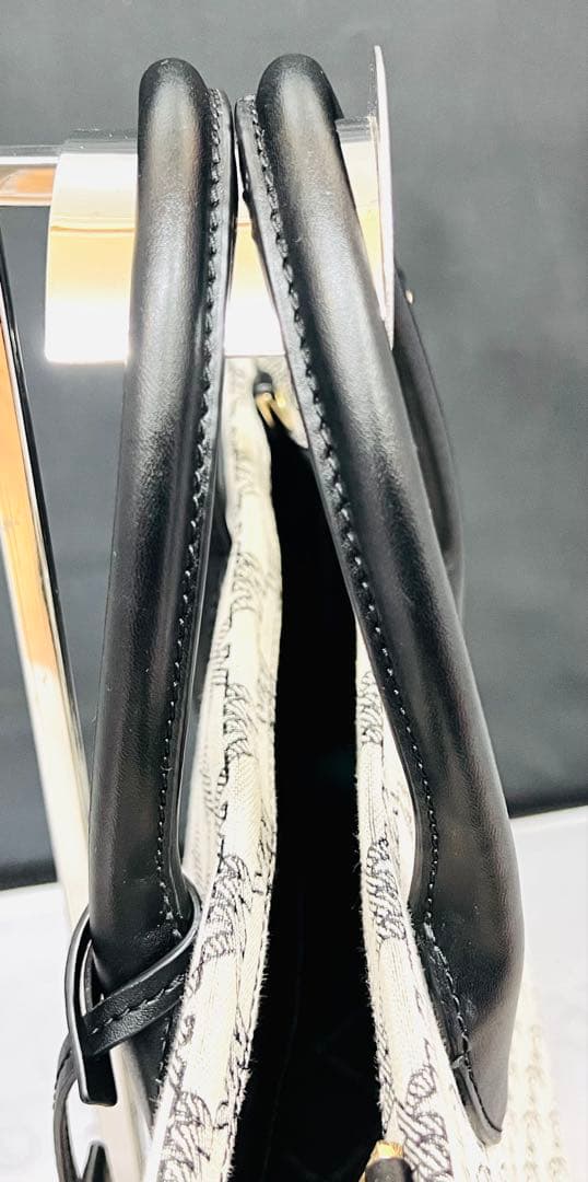 MICHAEL KORS 2WAY トートショルダーバッグ 総柄モノトーン 美品