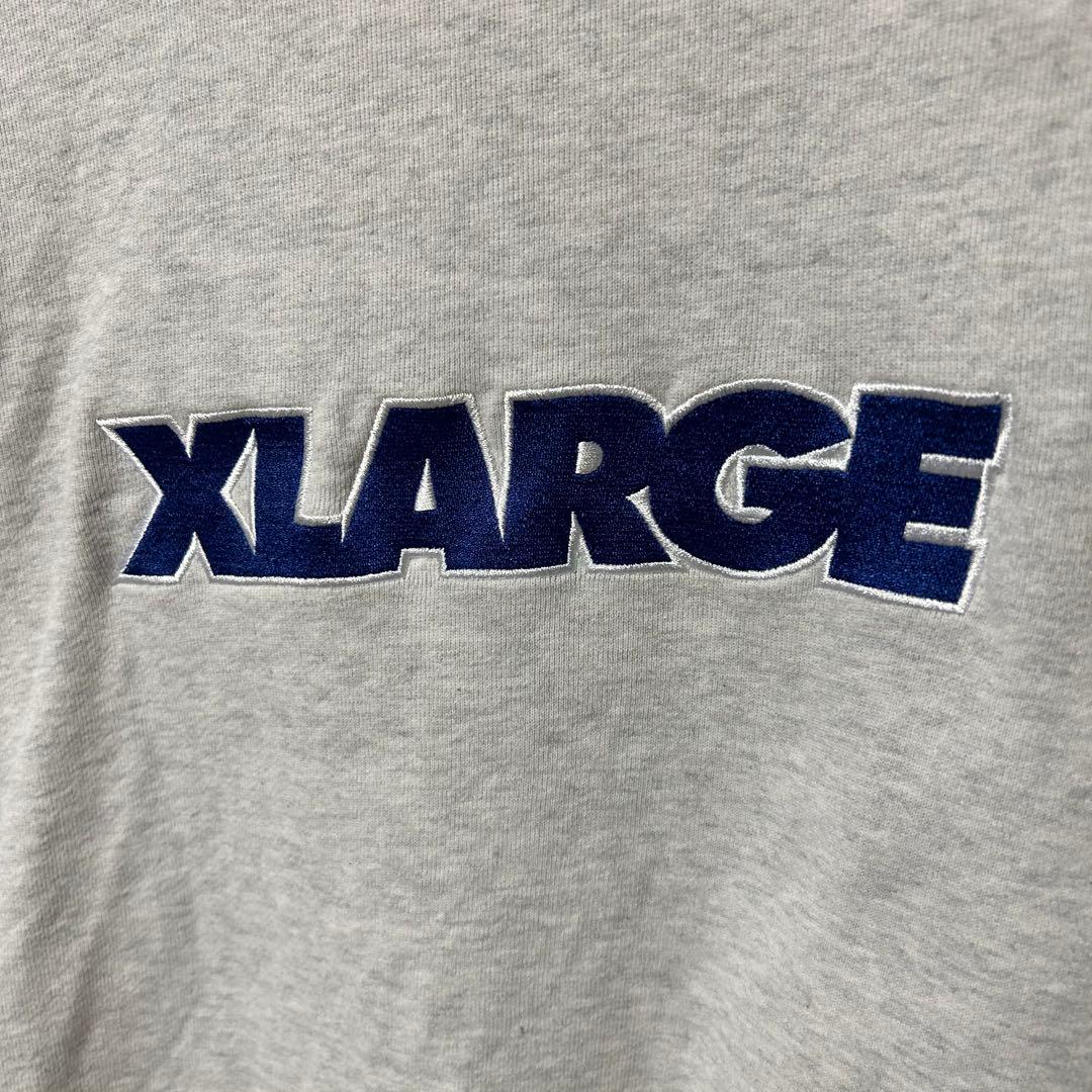 XLARGE グレー ロゴスウェット　Lサイズ