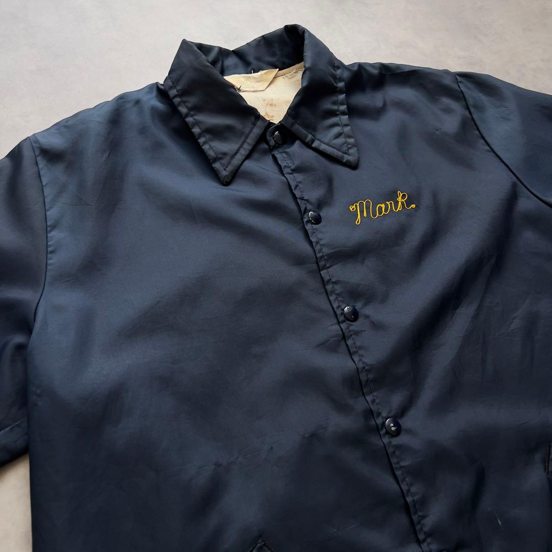 60s USA製 GemSportswear コーチジャケット チェーンステッチ