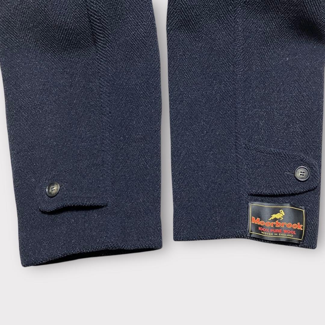 【ムーアブルック✨ヘリンボーン】トゥモローランド ダッフルコート ネイビー