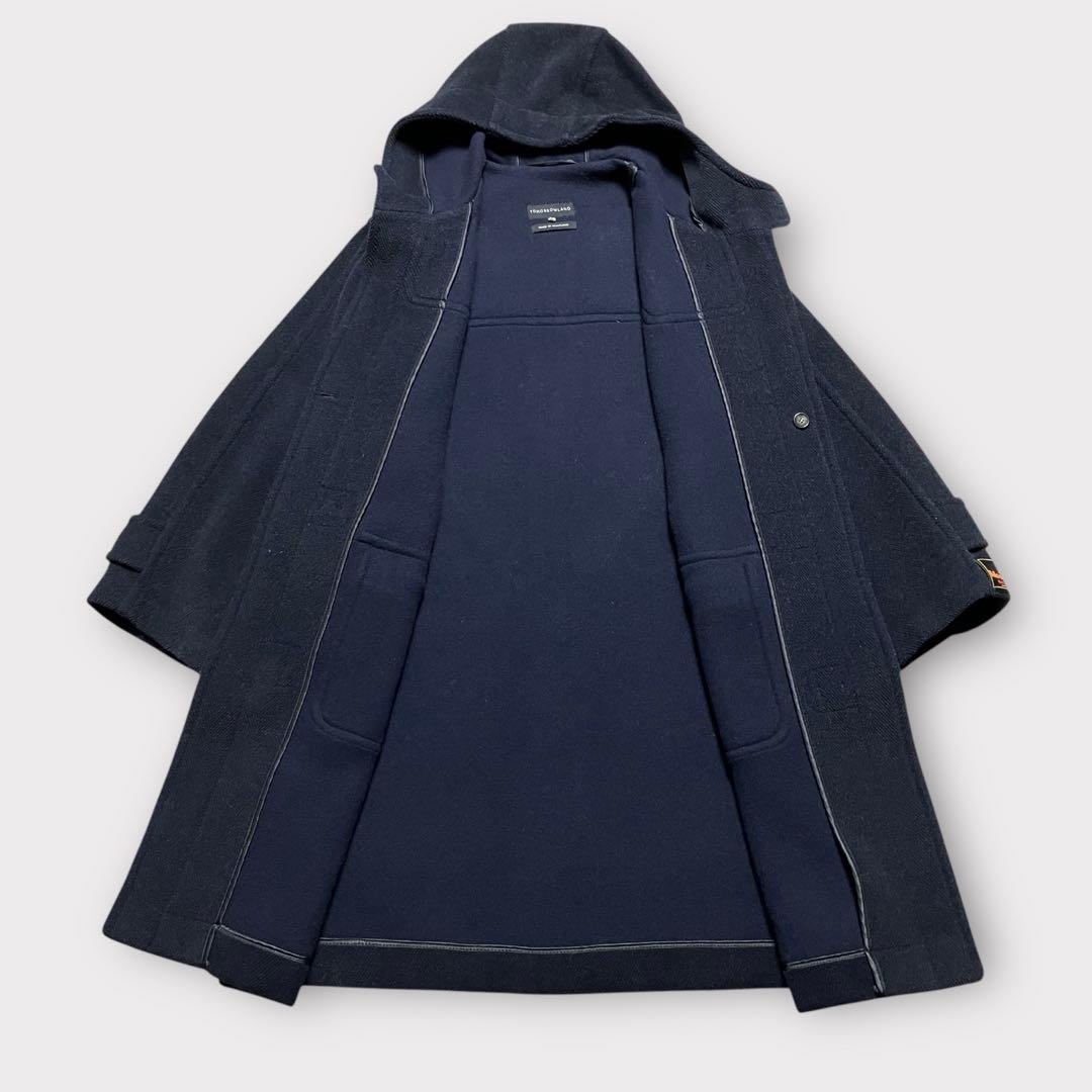 【ムーアブルック✨ヘリンボーン】トゥモローランド ダッフルコート ネイビー