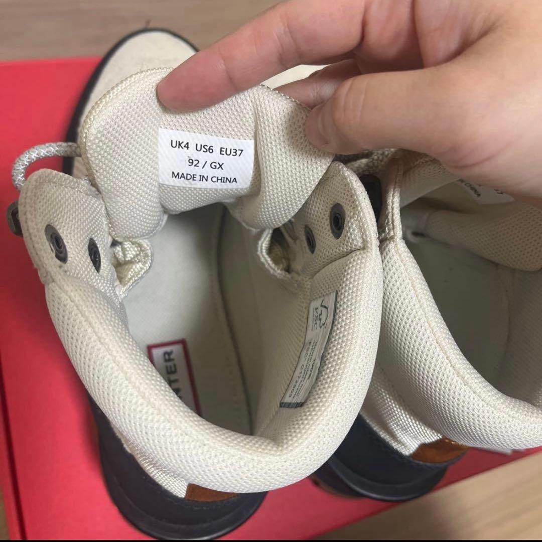 安*藤様 HUNTER スノーブーツ　ホワイト/ブラック