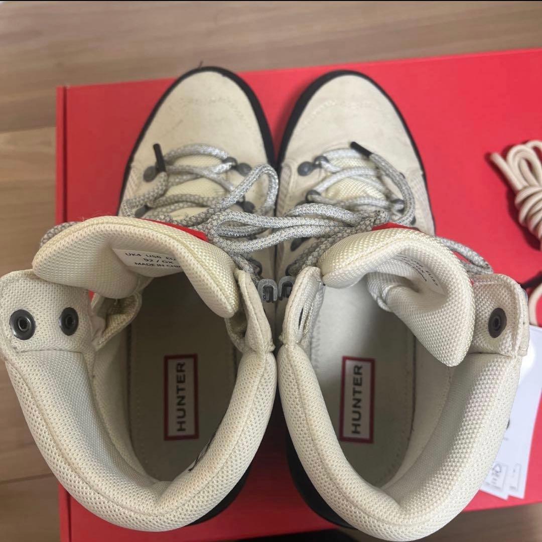 安*藤様 HUNTER スノーブーツ　ホワイト/ブラック