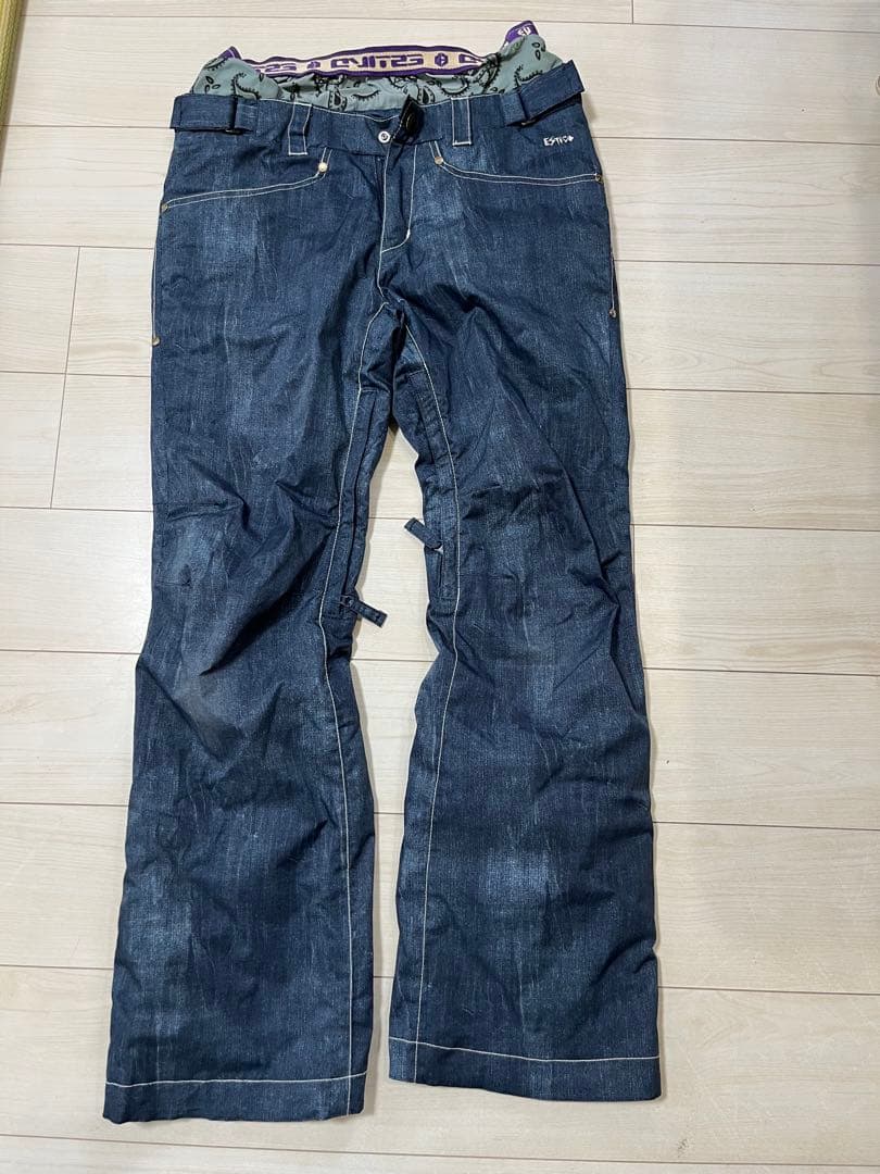 【上下セット】ESTIVO ヒョウ柄 レオパード柄 スノーボードウェア L