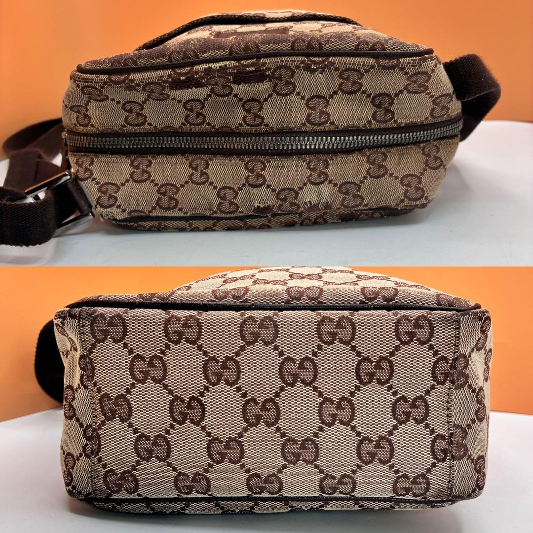GUCCI GGキャンバス ショルダーバッグ クロスボディ