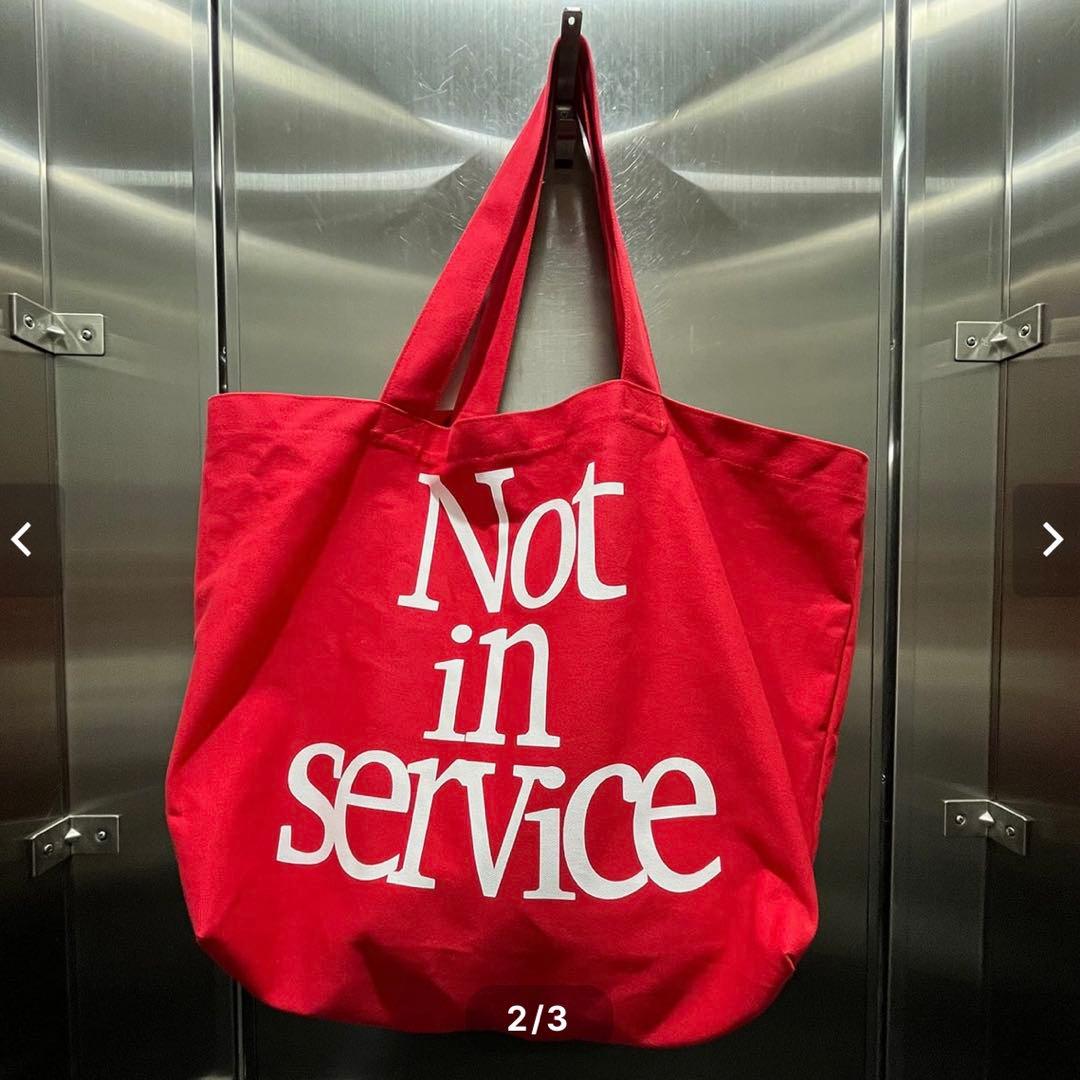 【新品未使用】レッド トートバッグ Not in service