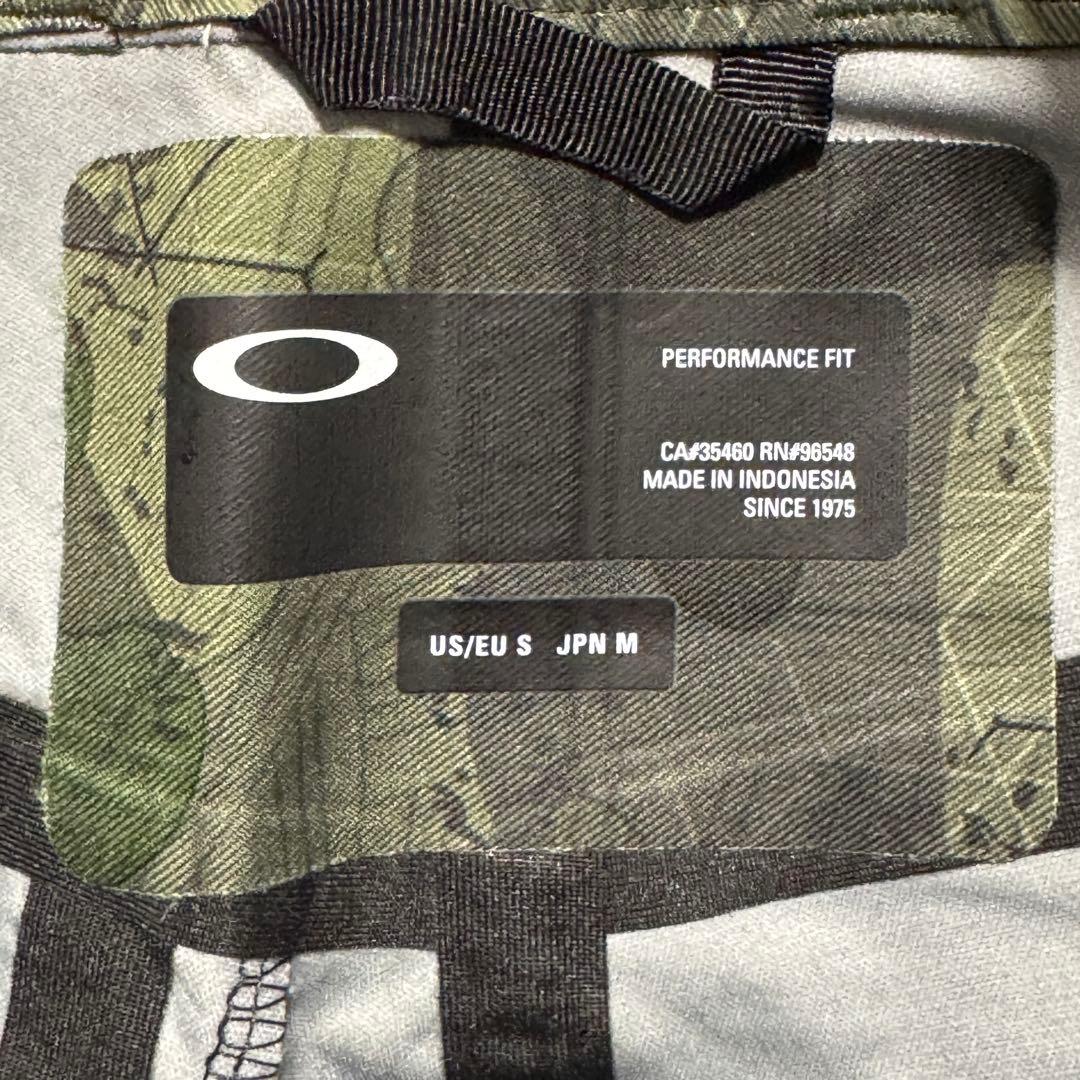 極美品 オークリー 幾何学迷彩 シェルパンツ スノーボード スキー Mサイズ
