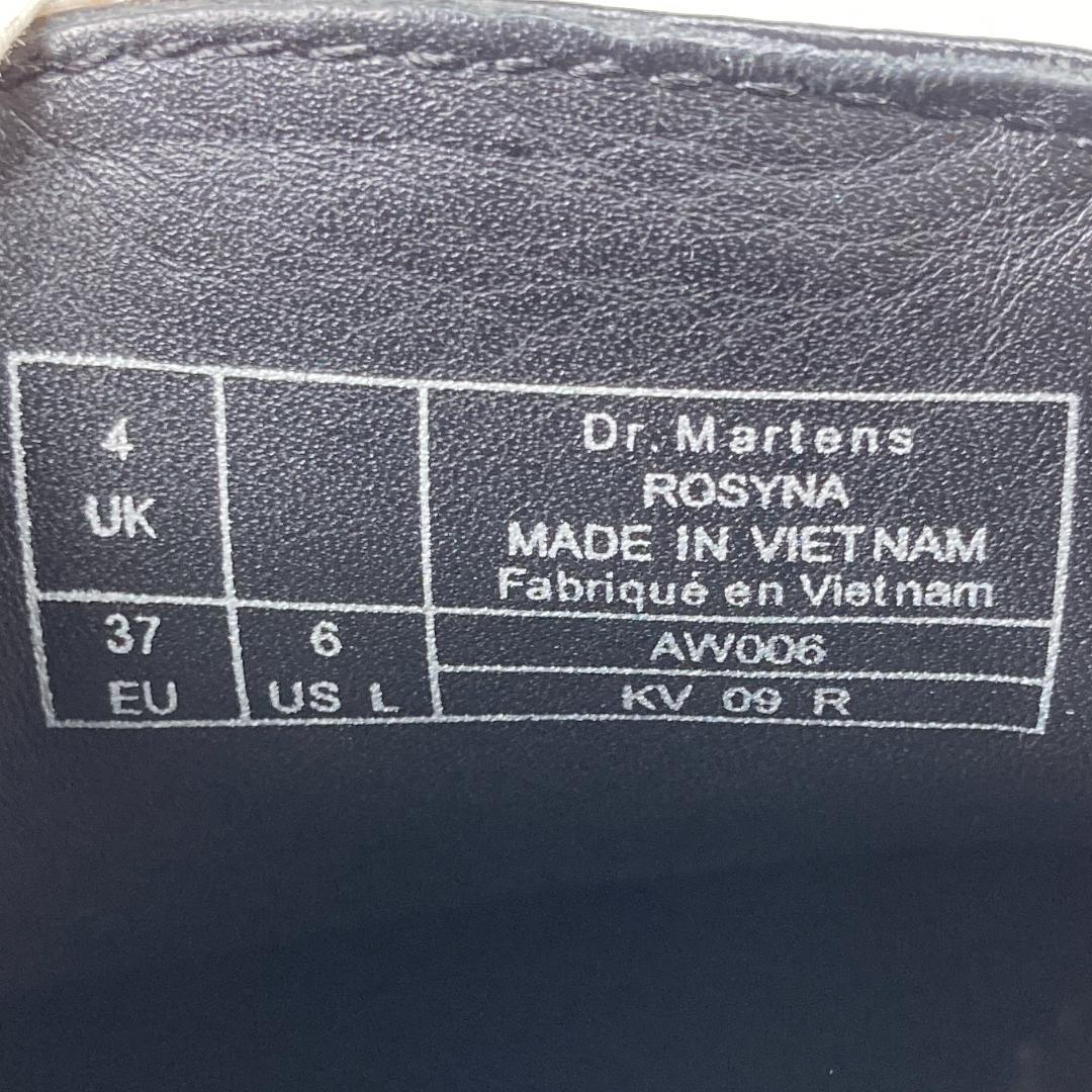 ドクターマーチン　ROSYNA　厚底サイドゴアレザースリッポン　UK4　ブラック
