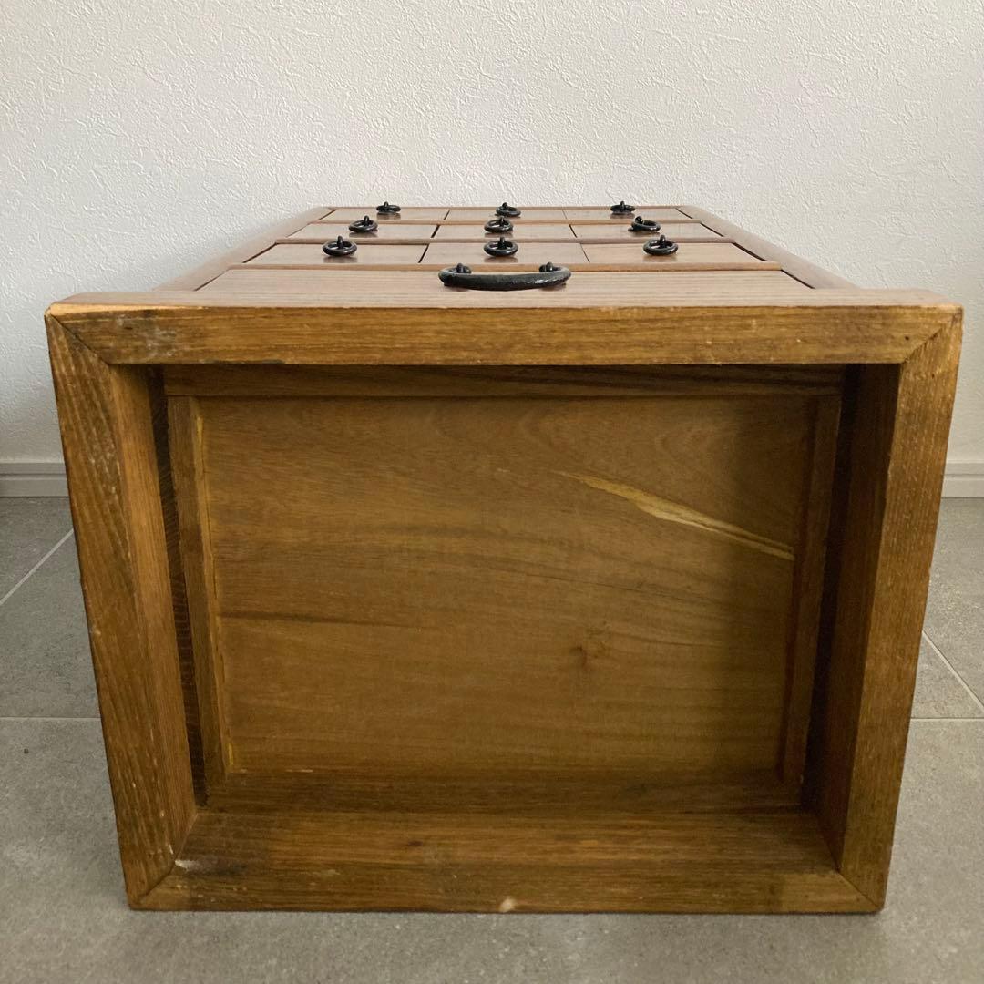 薬箪笥 高さ50cm チェスト 収納 引き出し 古道具 骨董 アンティーク