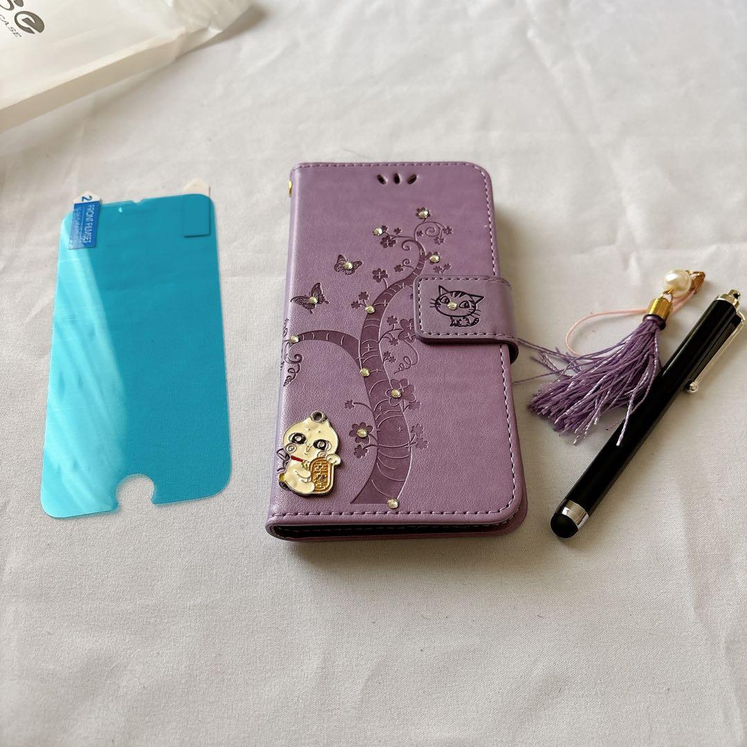 iPhone SE 2020 ケース iPhone 8 手帳型 かわいい 猫