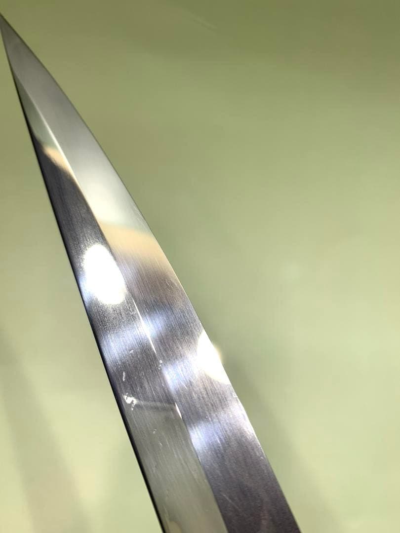 行秀　本焼　柳刃包丁　刃渡り16.5cm　波紋でています。