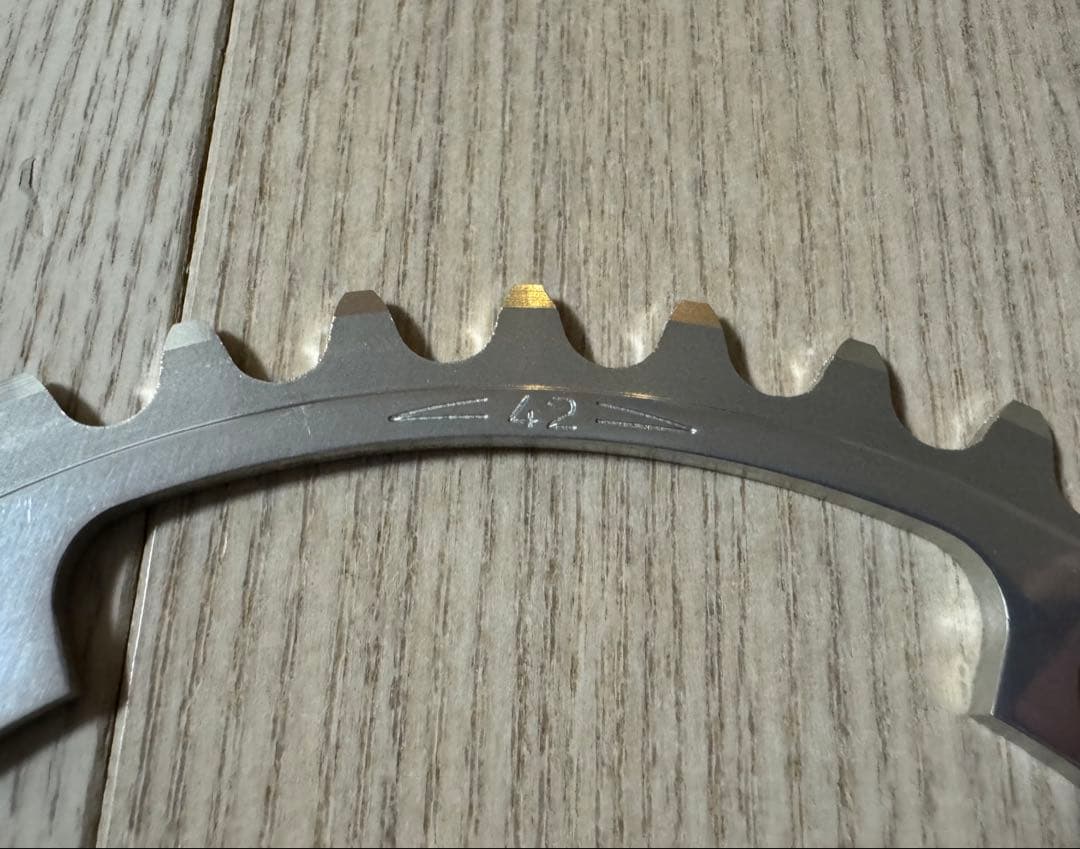 【希少】Campagnolo Super Record 42T チェーンリング