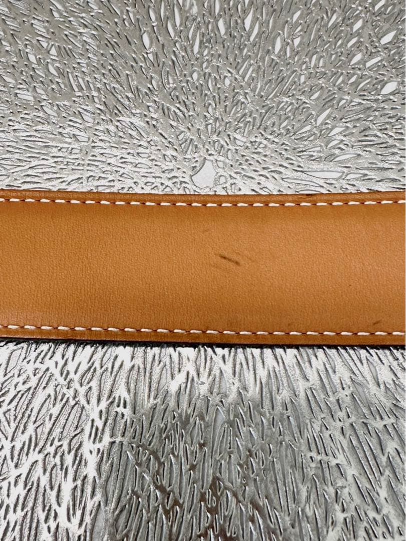 【美品】HERMES エルメスリバーシブルベルト75 エブリンバックルシルバー