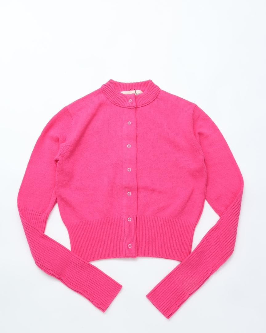 シンゾーン　COTTON LONG RIB CARDIGAN PINK