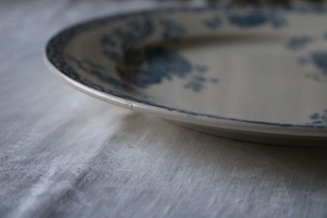 フランス　アンティーク　プレート　　sarreguemines royat