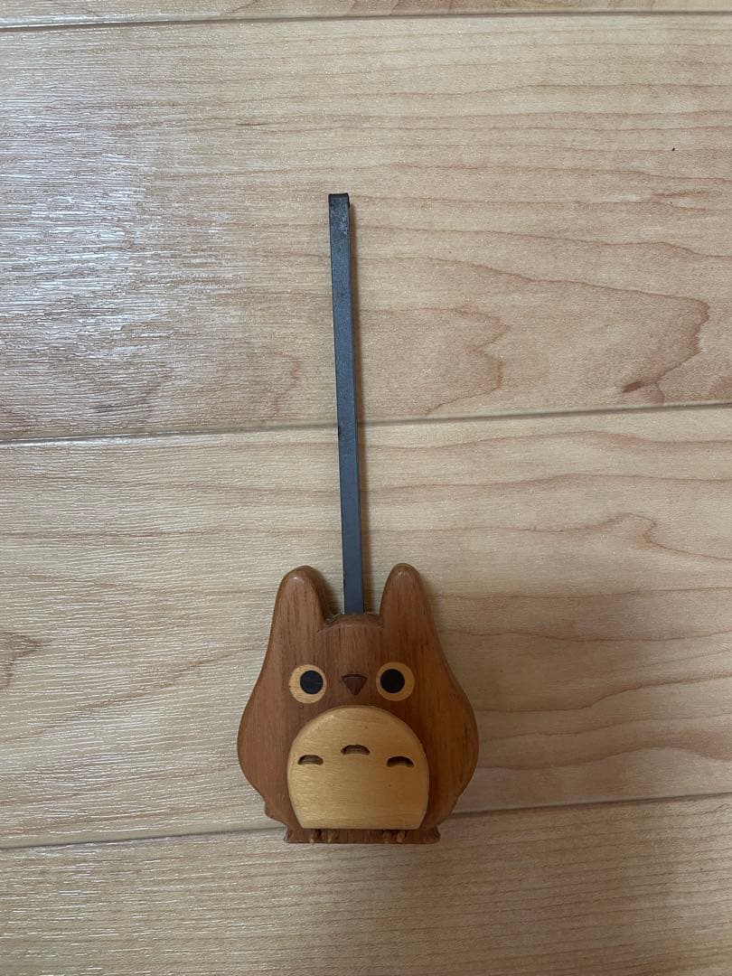 となりのトトロ　ねこバス手作り　木製柱時計