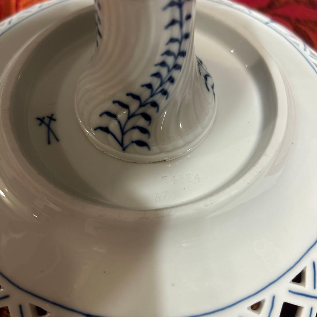 【ジェットリンク】マイセン　ブルーオニオン　コンポート　大型