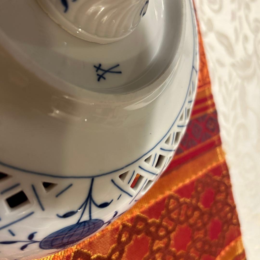 【ジェットリンク】マイセン　ブルーオニオン　コンポート　大型