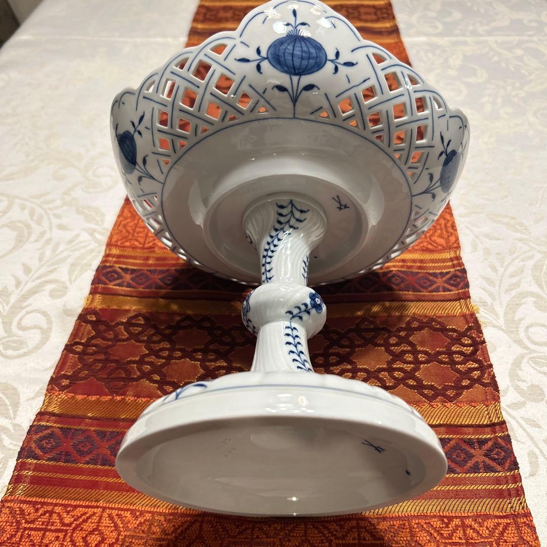 【ジェットリンク】マイセン　ブルーオニオン　コンポート　大型