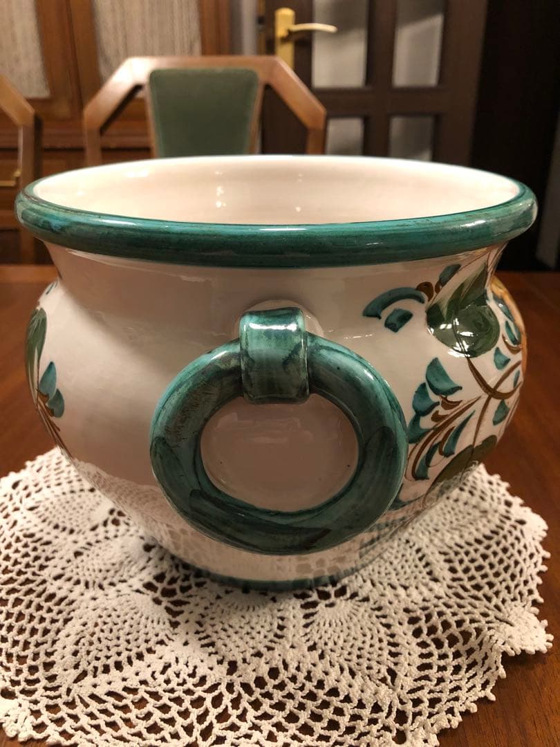 イタリア製　手描きの鉢カバー（SELECTED by NBC）