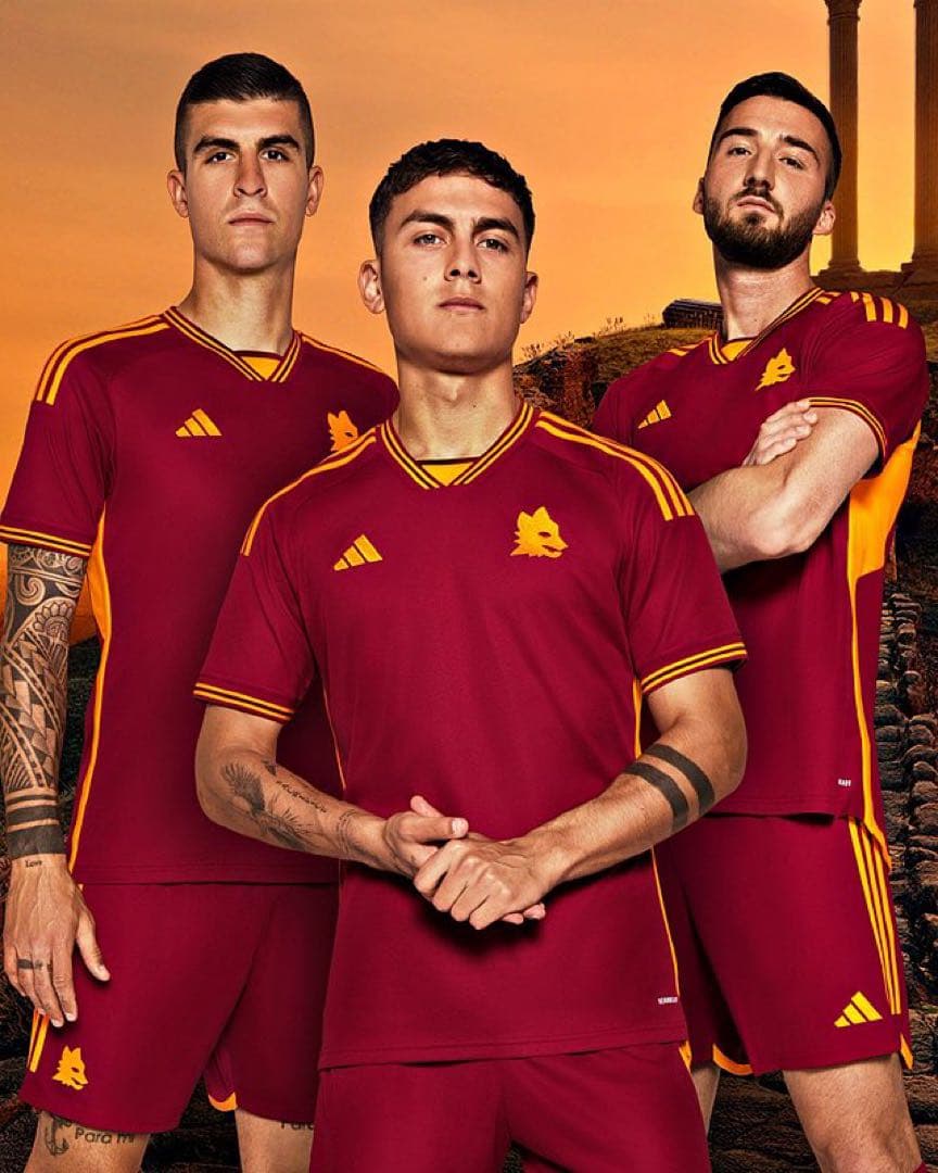 【正規品】24-25 ASローマ ホームユニフォーム Mサイズ