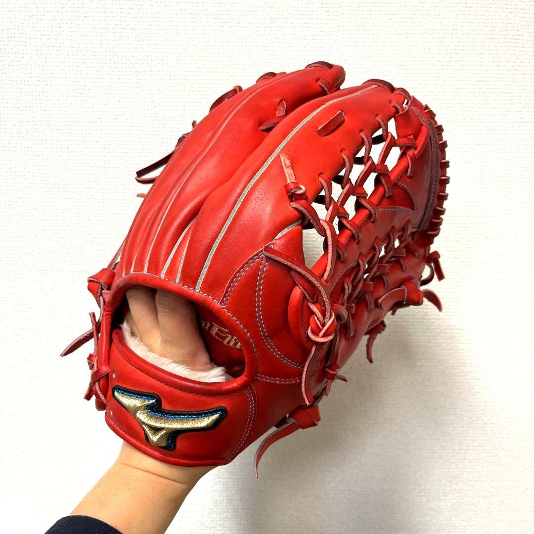827 ミズノ グローバルエリート 極美品 即戦力 軟式 外野手用グローブ