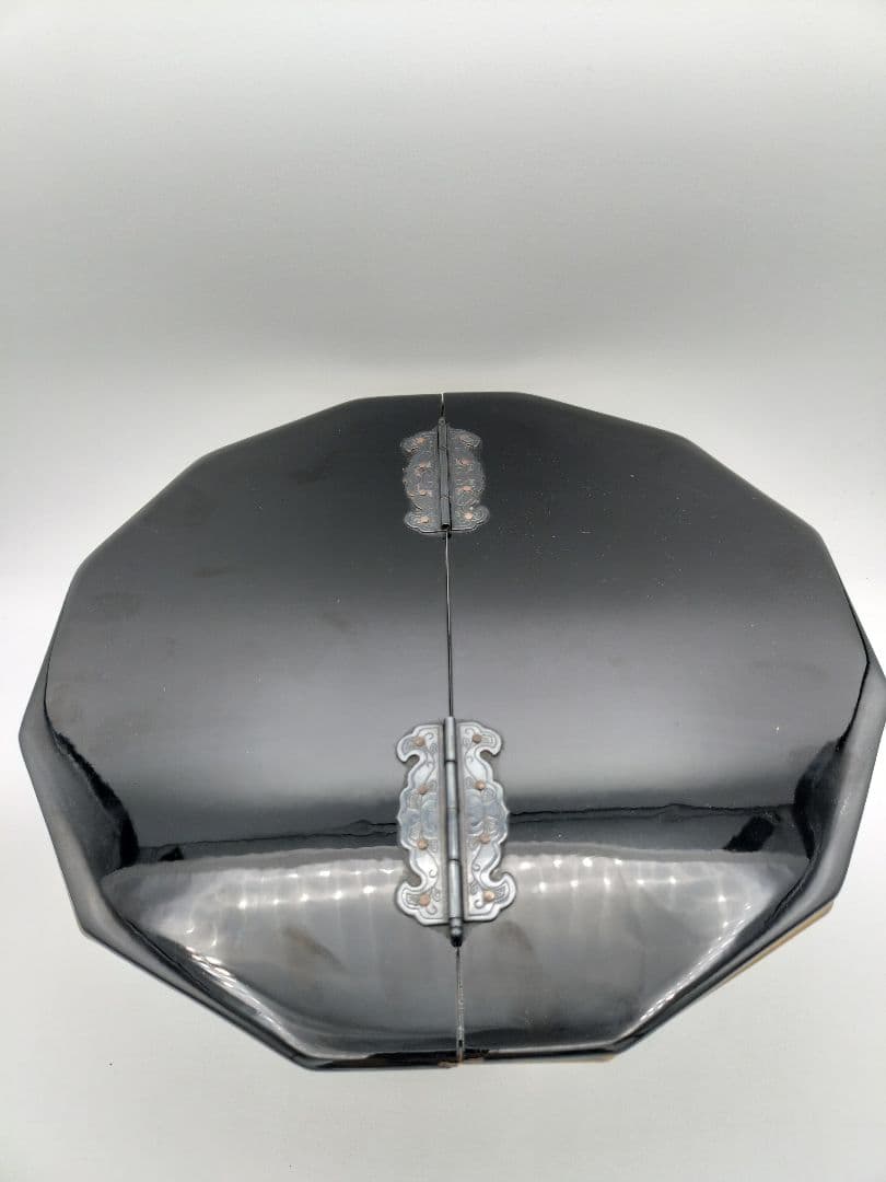 c152 平水指 義山 ガラス12角 十二角　茶道具 古物