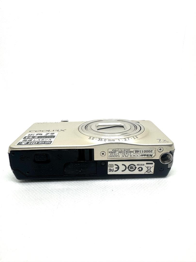 Nikon COOLPIX S6000 シルバー 動作確認済み デジカメ