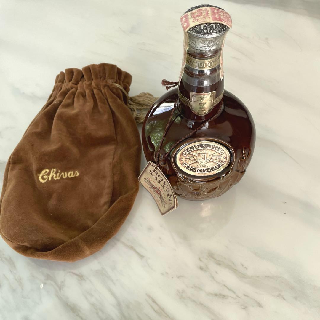 【未開栓品】ロイヤルサルート 21年 スコッチウイスキー Brown ボトル