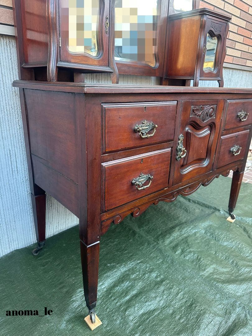 5008【パーラーキャビネット】英国アンティーク　ドレッシングチェスト