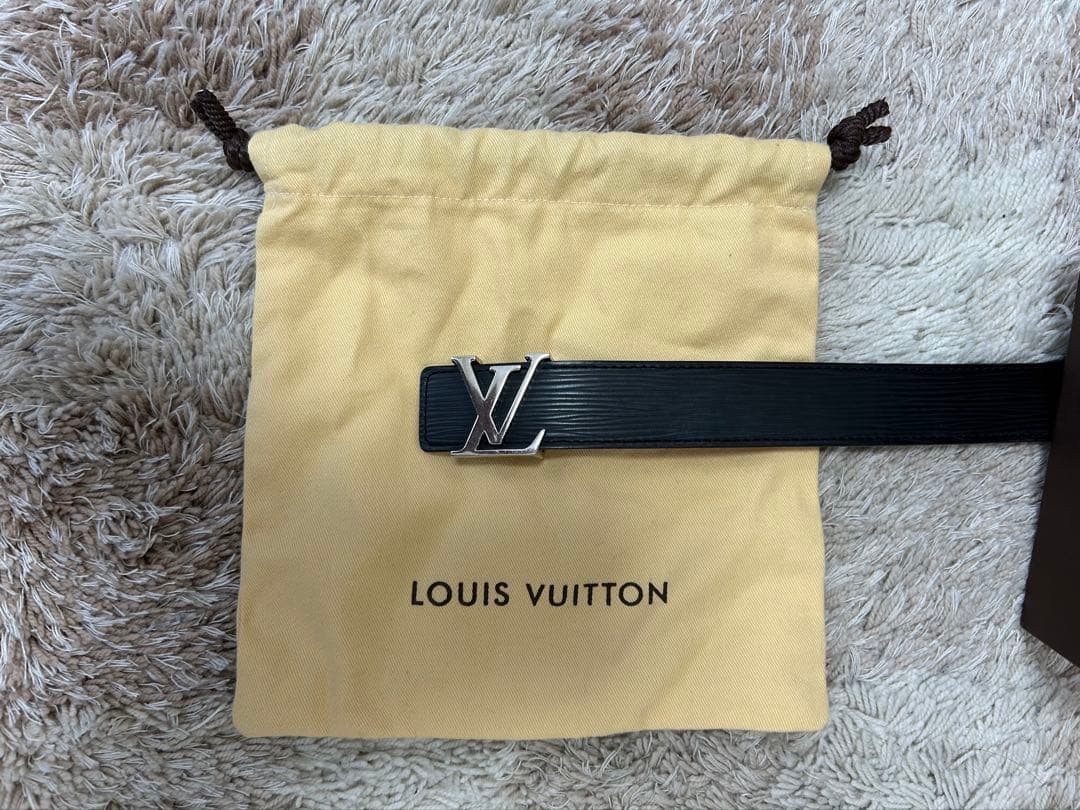 LOUIS VUITTON ルイヴィトン エピ ブラックベルト 80/32