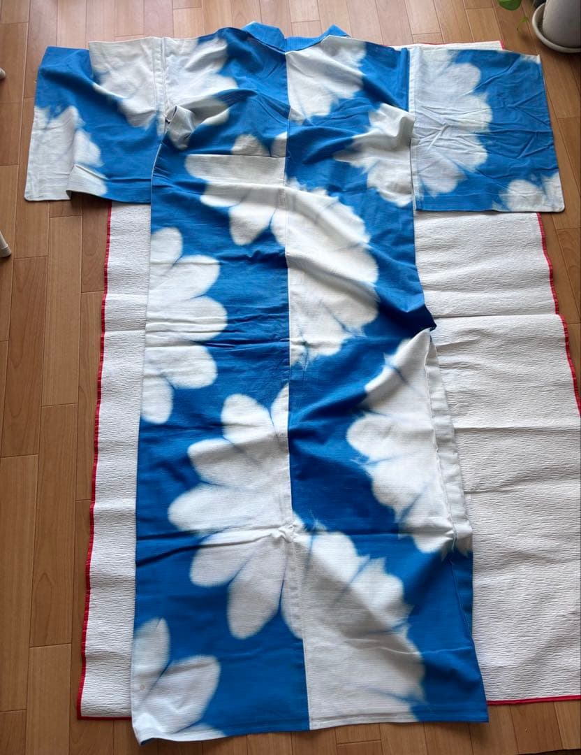 【竺仙】【綿絽浴衣】　国内手縫いお仕立て B反