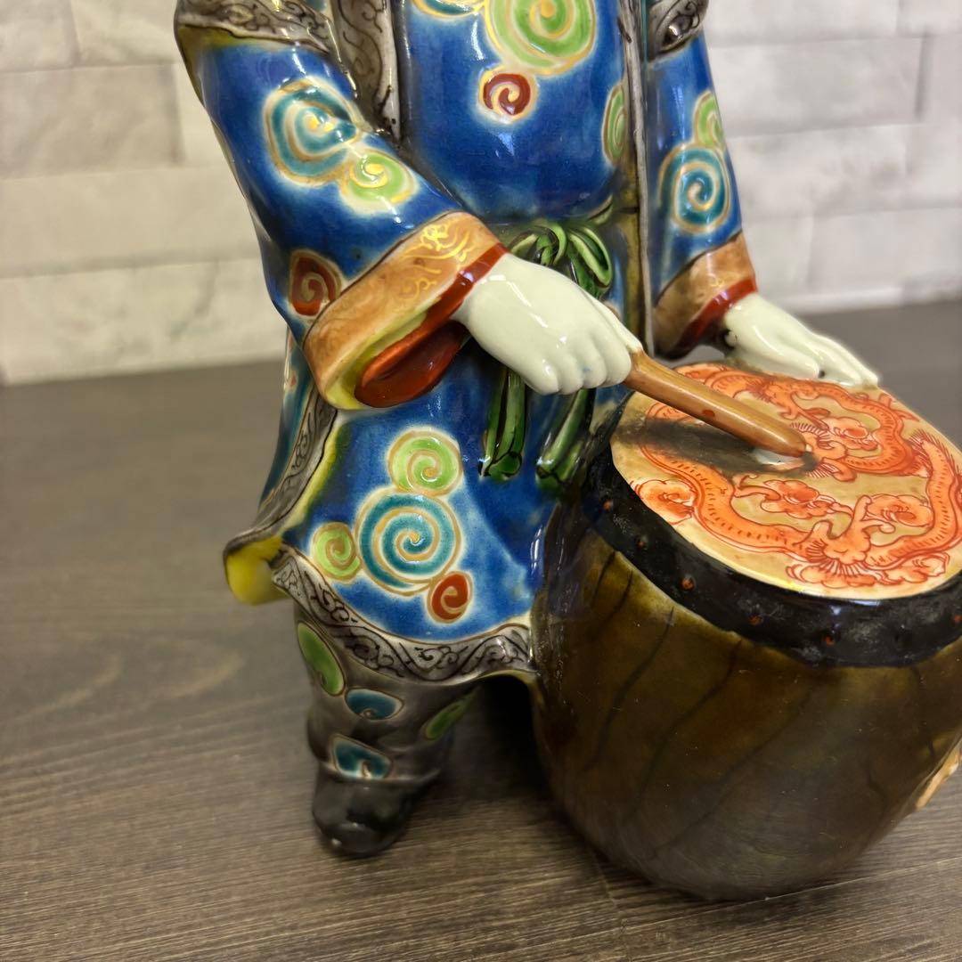 伊万里 唐子人形 置物 太鼓打 アンティーク