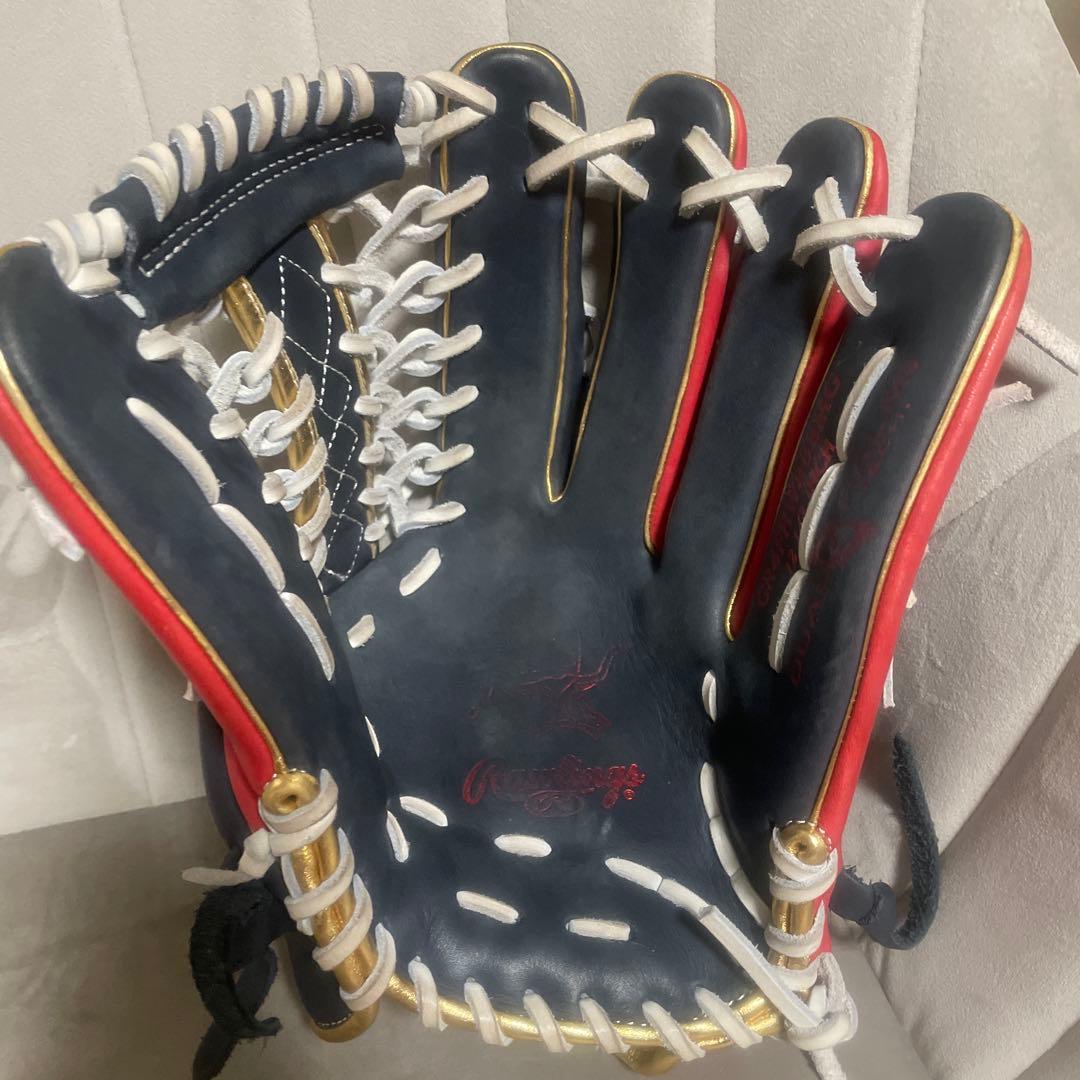 Rawlings 軟式グローブ 黒赤ウィザード