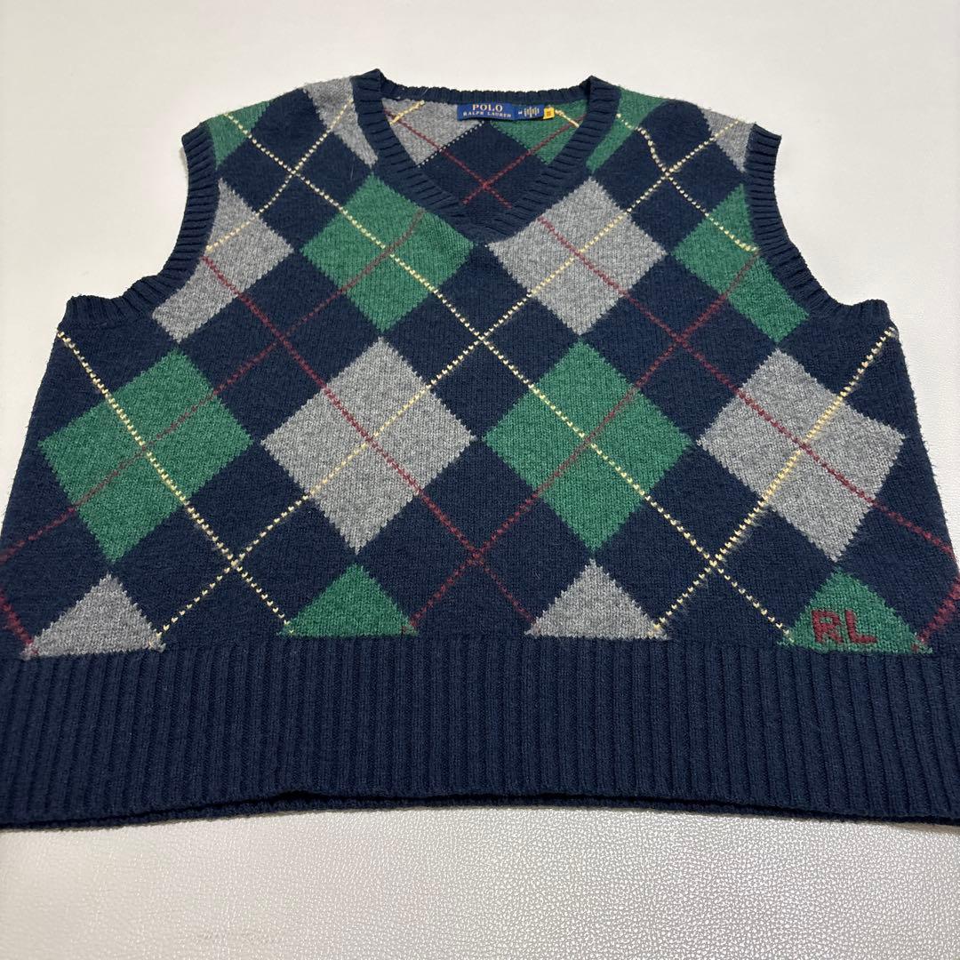 POLO RALPH LAUREN ビッグフィット アーガイル ニット ベスト