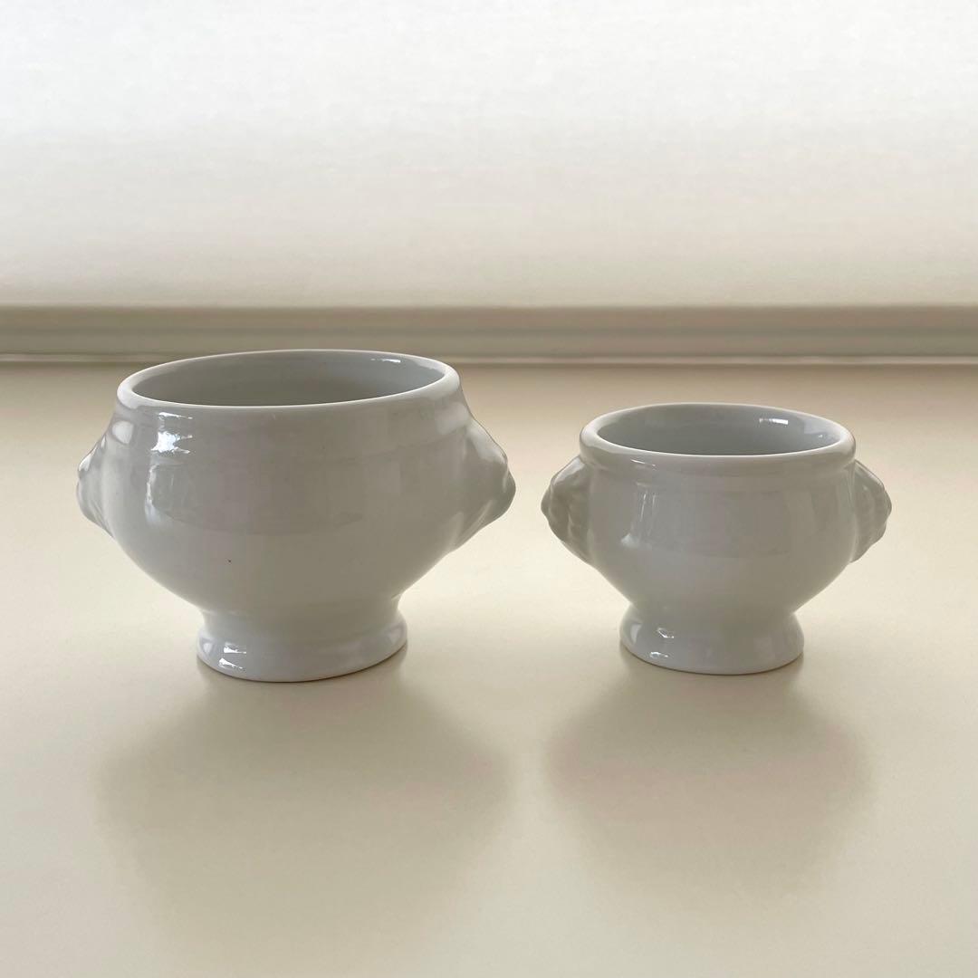 [m出品]ライオンヘッド 小さなポット7個