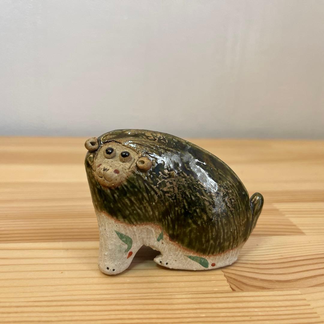 SALE！！★可愛くておすすめ！★【干支シリーズ】陶器製申の親子置物2体セット