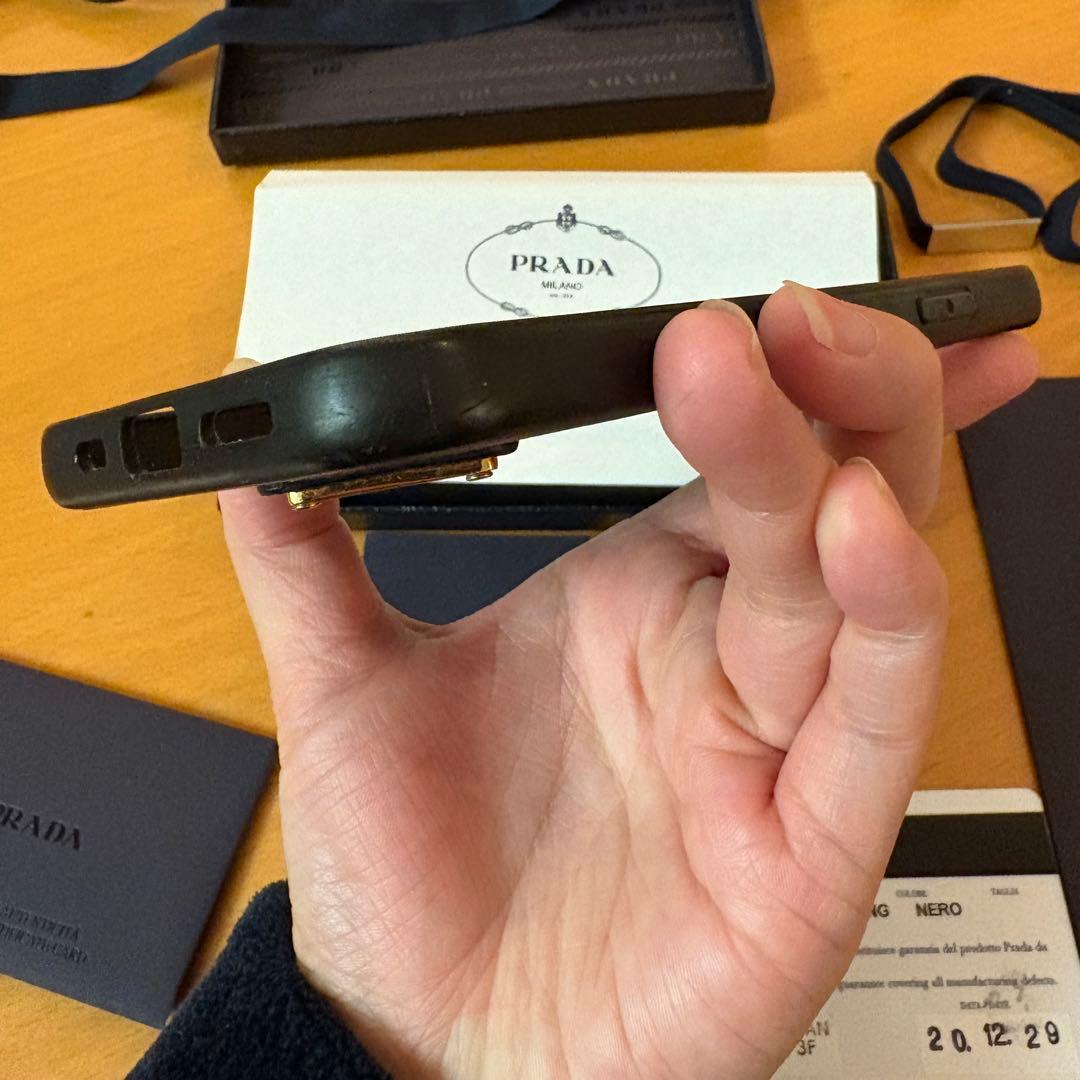 【正規品】PRADA iPhone12用ケース ブラック