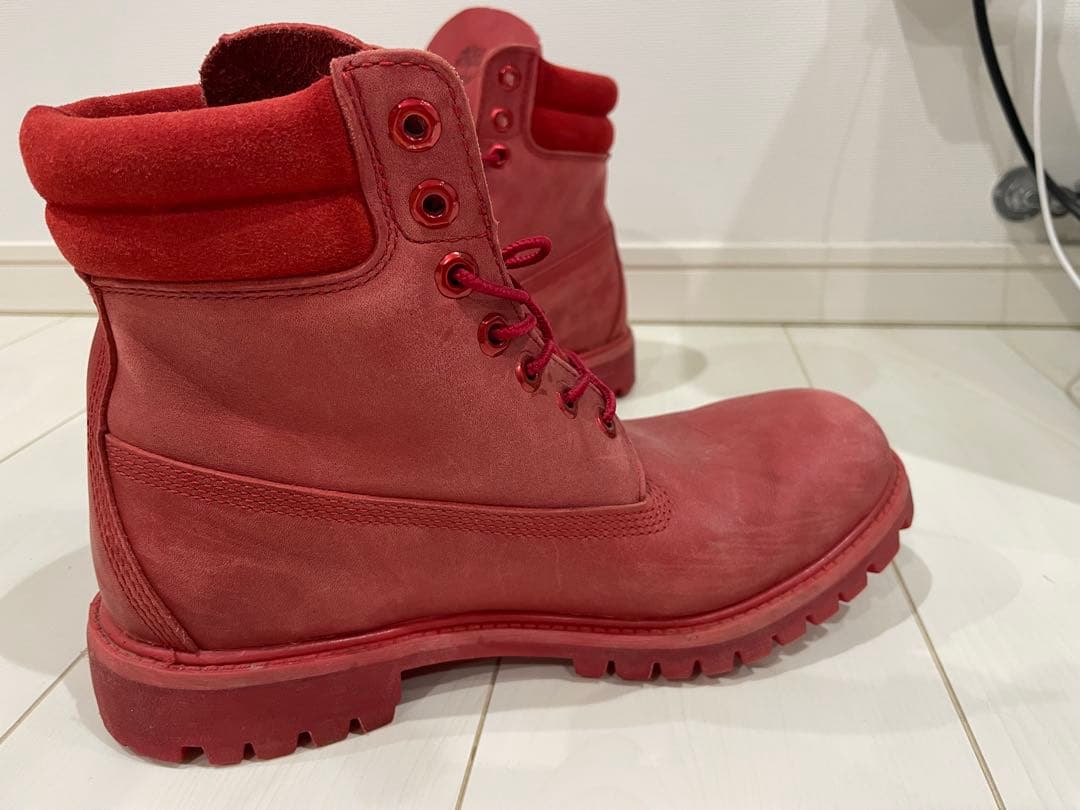 Timberland レッド ハイカットブーツ