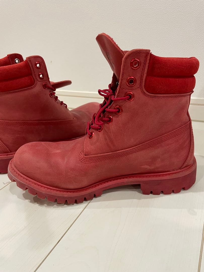 Timberland レッド ハイカットブーツ