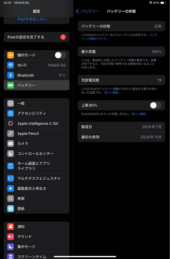 iPad mini (A17 Pro) Wi-Fi 128GB + 純正ケース