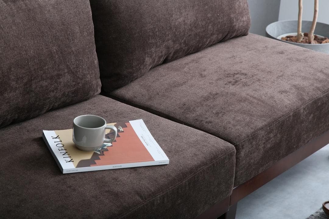 【Estela】リクライニングソファベッド  ブラウン