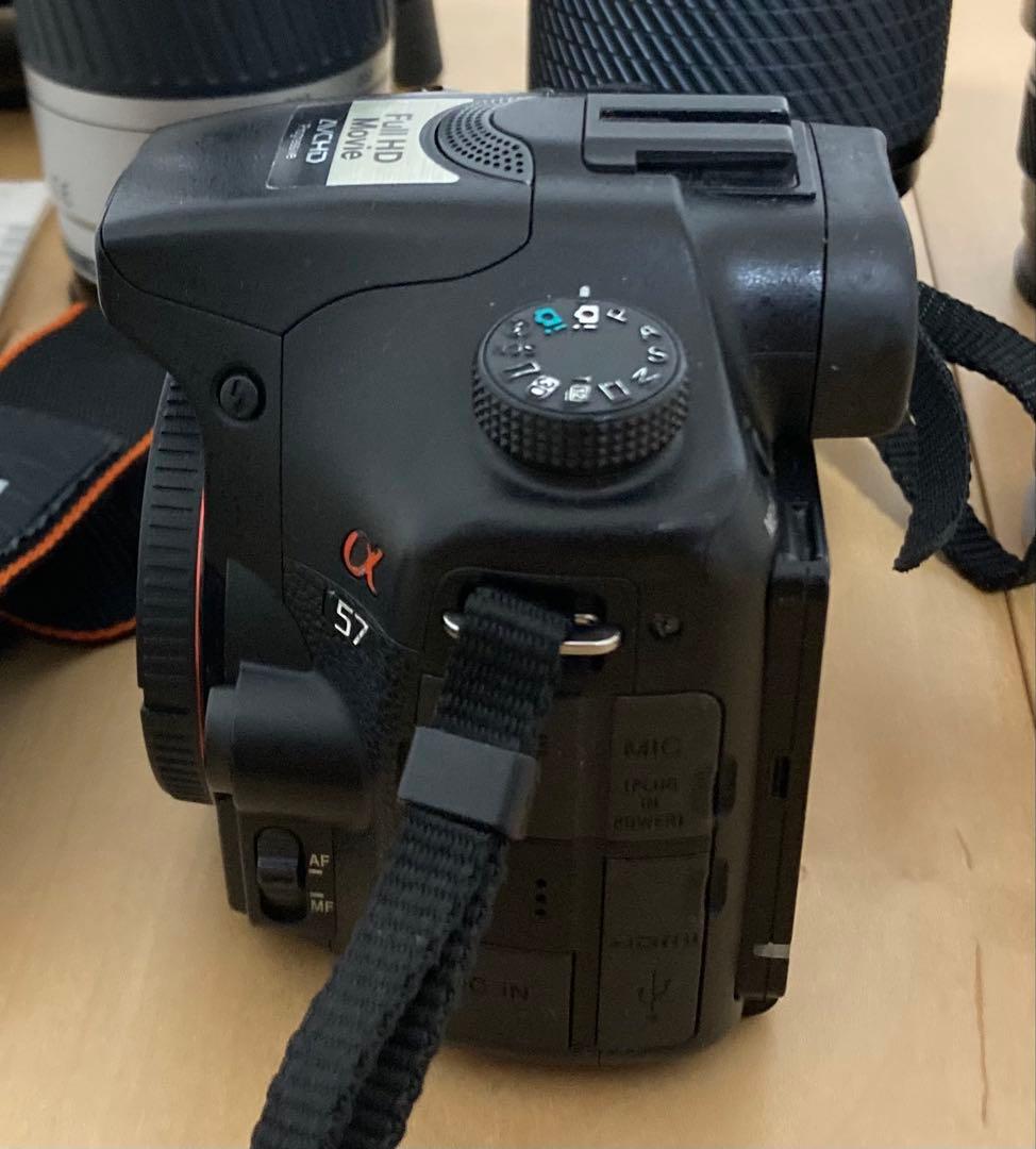 SONY ソニー α57 SLT-A57 一眼レフ レンズ4本 ミラーレス