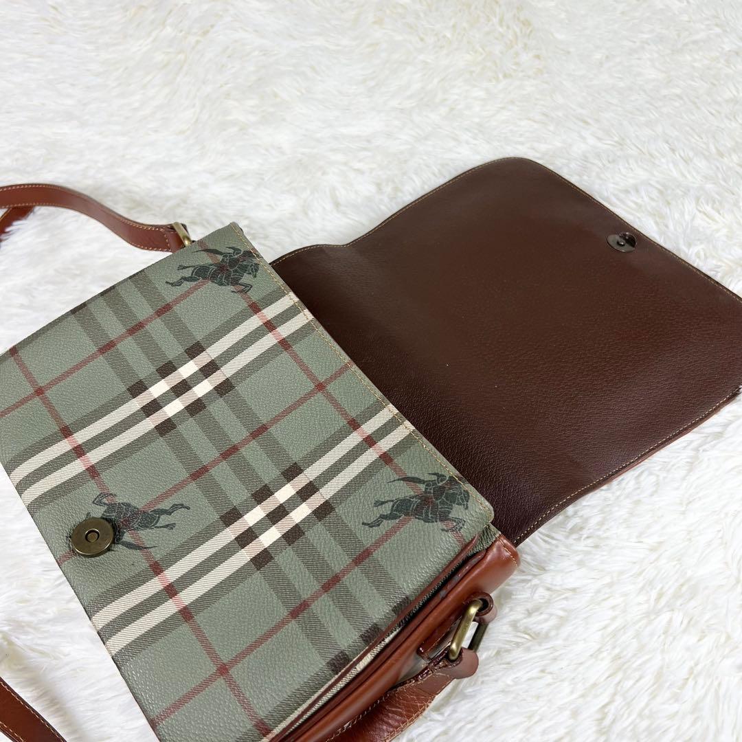 バーバリー ショルダーバッグ ノバチェック シャドーホース ヴィンテージ