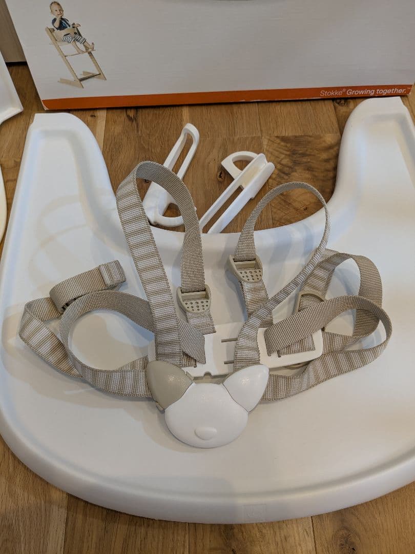 Stokke ベビーセット＋トレイ＋ハーネス ホワイト